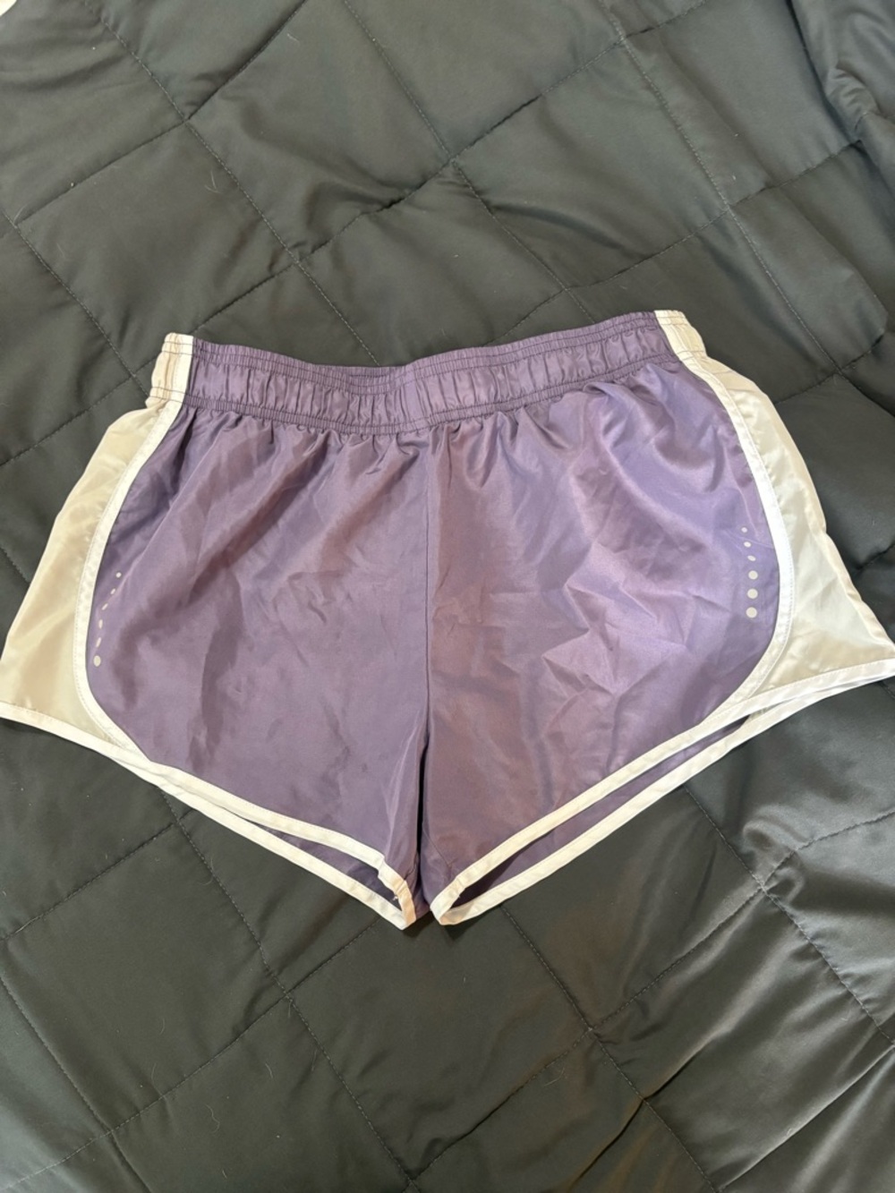 Women’s Lavender Athletic Shorts with White Trim